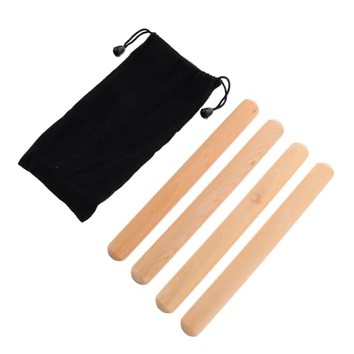 WOONEKY 2 Paare Holz Percussion Rhythmusstäbe mit Tragetasche Klarer Klang Robuste Orff Rhythm Sticks für Verbesserung des Rhythmusgefühls als Geschenk für Jungen und Mädchen WOONEKY 2 Paare Holz Percussion Rhythmusstäbe mit Tragetasche Klarer Klang Robuste Orff Rhythm Sticks für Verbesserung des Rhythmusgefühls als Geschenk für Jungen und Mädchen von WOONEKY
