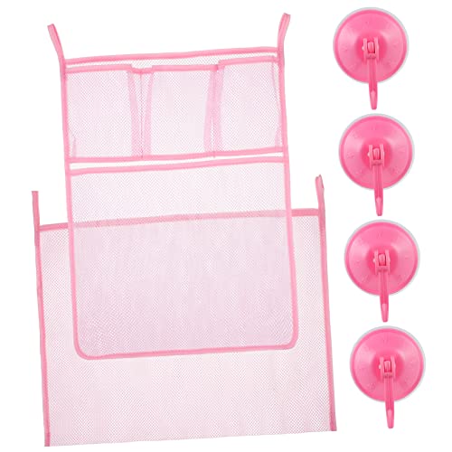 WOONEKY 2 STK Aufbewahrungstasche für Spielzeug Organisatoren für Badespielzeug Badetasche Halterung für duschgel duschgelhalter Babybadewanne Badespielzeughalter Netzbeutel Polyester von WOONEKY