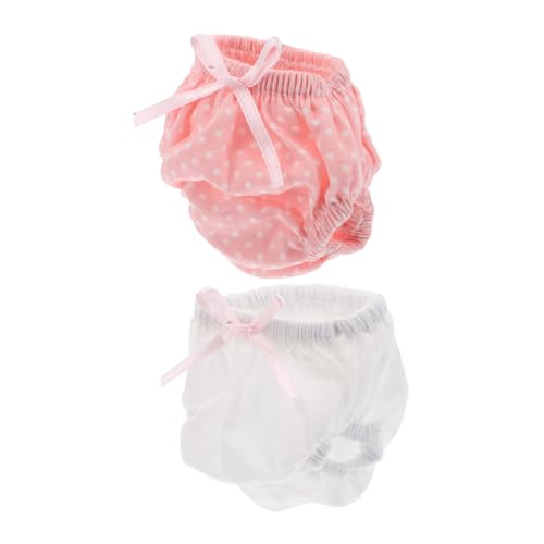 WOONEKY 2 STK Höschen Mädchen Puppen Kinder Spielen Hausspielzeug Für Babypuppen Puppenkostüm Amerikanische Puppenslips Puppen Verkleiden Sich Polyester von WOONEKY