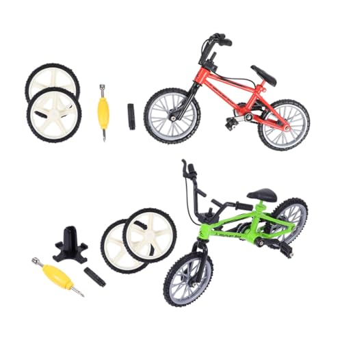 WOONEKY 2 Sätze Finger Bike Miniatur aus Aluminiumlegierung Teiliges Desktop für rutschfest und Langlebig Fördert Fingerfertigkeit und Kreativität als Freizeit und Lernspielzeug WOONEKY 2 Sätze Finger Bike Miniatur aus Aluminiumlegierung Teiliges Desktop für rutschfest und Langlebig Fördert Fingerfertigkeit und Kreativität als Freizeit und Lernspielzeug von WOONEKY