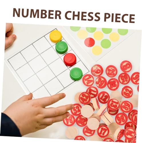 WOONEKY 2 Sätze Holz Schachfiguren mit Zahlen Ersatz für Fehlende Bingo Spiel Zubehör Praktische Holz Chess Pieces für Brettspiele und Familienaktivitäten WOONEKY 2 Sätze Holz Schachfiguren mit Zahlen Ersatz für Fehlende Bingo Spiel Zubehör Praktische Holz Chess Pieces für Brettspiele und Familienaktivitäten von WOONEKY