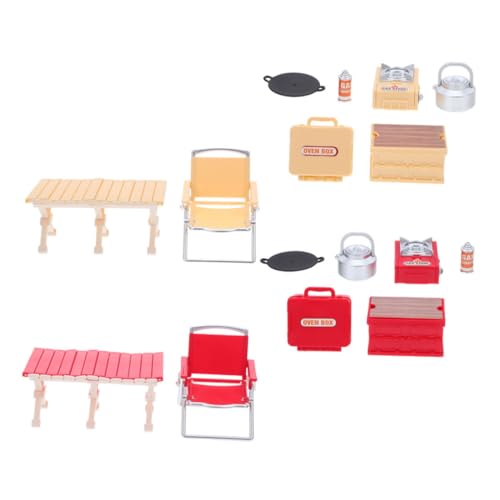 WOONEKY 2 Sätze Maßstab Puppenhaus Zubehör für Rollenspiel Outdoor Picknick und Camping WOONEKY 2 Sätze Maßstab Puppenhaus Zubehör für Rollenspiel Outdoor Picknick und Camping von WOONEKY