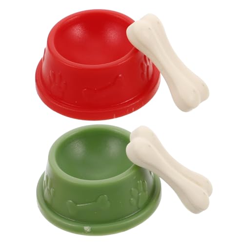WOONEKY 2 Sätze Miniatur Hundeschalen Teilig mit Realistischem Design und Kleinen Knochen Vielseitiges für Puppenhaus Kreatives Zubehör für Kleine Hunde und Tierfiguren Detailgetreue WOONEKY 2 Sätze Miniatur Hundeschalen Teilig mit Realistischem Design und Kleinen Knochen Vielseitiges für Puppenhaus Kreatives Zubehör für Kleine Hunde und Tierfiguren Detailgetreue von WOONEKY
