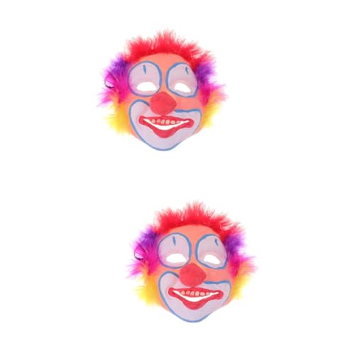 WOONEKY 2 Stk Halloween-Clown-Maske Halloween-Kindermaske lustige gruselige Maske Halloween blutige Masken Clown-Kostüm halloween costume halloween kleidung lustige clownmaske Kostüm Maske von WOONEKY