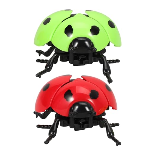 WOONEKY 2 Stück Aufziehspielzeug Marienkäfer Kunststoff Wind up Bunte Farben Lustige Form Kindergeburtstag Geschenk Kleinkinder Spielspaß WOONEKY 2 Stück Aufziehspielzeug Marienkäfer Kunststoff Wind up Bunte Farben Lustige Form Kindergeburtstag Geschenk Kleinkinder Spielspaß von WOONEKY