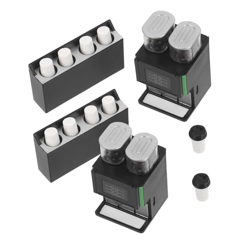 WOONEKY 2 Stück Miniatur-kaffeemaschine Puppenhaus Zubehör Kleine Realistische aus Kunststoff Leicht und Kompakt für Puppenküche und DIY-Szene Vielseitig für Fotorequisiten WOONEKY 2 Stück Miniatur-kaffeemaschine Puppenhaus Zubehör Kleine Realistische aus Kunststoff Leicht und Kompakt für Puppenküche und DIY-Szene Vielseitig für Fotorequisiten von WOONEKY