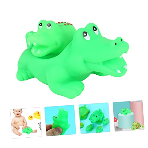 WOONEKY 2 Stück Teiliges Badespielzeug Krokodil aus PVC Bunte Cartoon Badeenten für Kleinkinder Schimmelfrei Sicher und Sanft Fördert Fantasie und Farberkennung Dusche und Badewanne WOONEKY 2 Stück Teiliges Badespielzeug Krokodil aus PVC Bunte Cartoon Badeenten für Kleinkinder Schimmelfrei Sicher und Sanft Fördert Fantasie und Farberkennung Dusche und Badewanne von WOONEKY