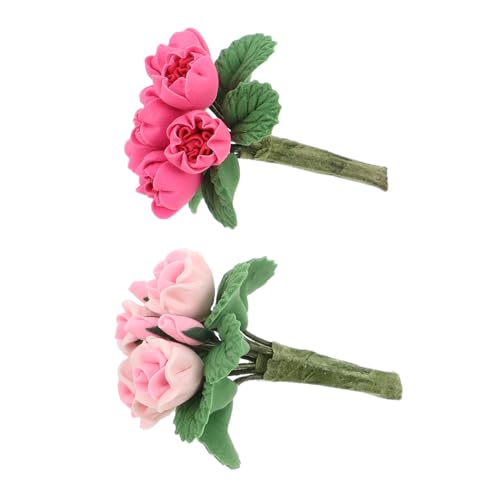WOONEKY 2 Stück Teiliges Miniatur Blumen- Realistische Kleine Kunstblumen Zarte Mini Blumenarrangements für Puppenhaus Dekoration Mikro Landschaft Bastelzubehör für Miniaturmöbel WOONEKY 2 Stück Teiliges Miniatur Blumen- Realistische Kleine Kunstblumen Zarte Mini Blumenarrangements für Puppenhaus Dekoration Mikro Landschaft Bastelzubehör für Miniaturmöbel von WOONEKY