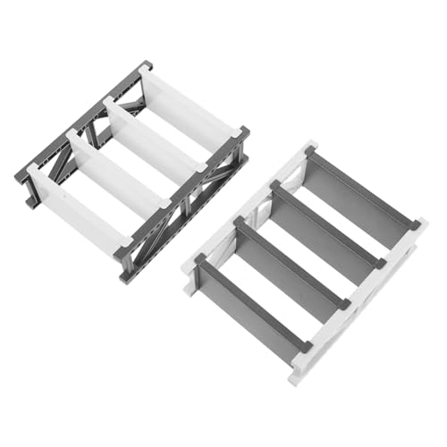 WOONEKY 2 Stück Teiliges Miniatur Puppenhaus Regalsystem Kunststoff Lagerregal Leichter Kleiner Bücherregal Organizer für Platzsparend und Tragbar für Puppenhaus Zubehör WOONEKY 2 Stück Teiliges Miniatur Puppenhaus Regalsystem Kunststoff Lagerregal Leichter Kleiner Bücherregal Organizer für Platzsparend und Tragbar für Puppenhaus Zubehör von WOONEKY