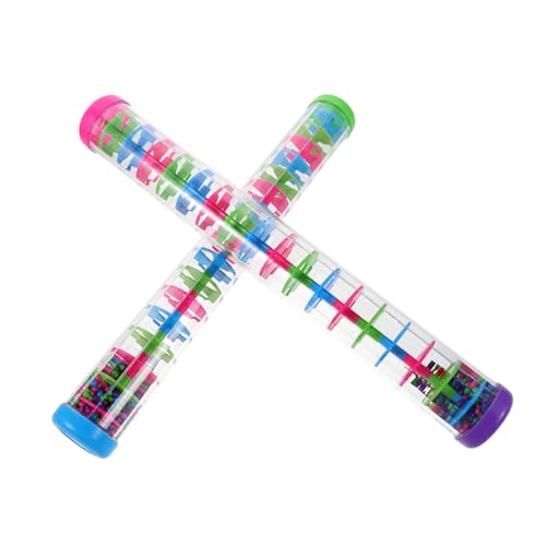WOONEKY 2 Stück Teiliges Rain Stick Shaker Spiralförmiges Regenklang-Musikinstrument aus Stabilem Kunststoff Pädagogisches Perkussionsspielzeug für Kleinkinder Fördert Sensorische WOONEKY 2 Stück Teiliges Rain Stick Shaker Spiralförmiges Regenklang-Musikinstrument aus Stabilem Kunststoff Pädagogisches Perkussionsspielzeug für Kleinkinder Fördert Sensorische von WOONEKY