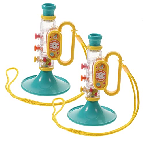 WOONEKY 2 Stück Teiliges Trompeten Leichtes Farbenfrohes Musikinstrument mit Klarem Klang Sicher und Glatt Poliert für Kleinkinder und Musikpartys WOONEKY 2 Stück Teiliges Trompeten Leichtes Farbenfrohes Musikinstrument mit Klarem Klang Sicher und Glatt Poliert für Kleinkinder und Musikpartys von WOONEKY