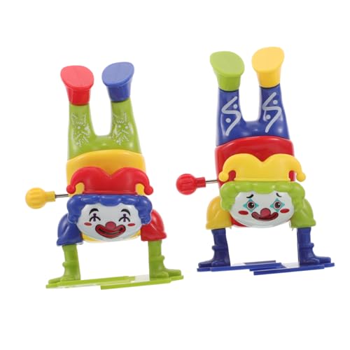 WOONEKY 2 Stück Windup Clown Lustige Aufziehfigur mit Mechanischem Bunte Tisch Dekoration für Ab Jahren Einzigartiges Party Mitgebsel und Scherzartikel WOONEKY 2 Stück Windup Clown Lustige Aufziehfigur mit Mechanischem Bunte Tisch Dekoration für Ab Jahren Einzigartiges Party Mitgebsel und Scherzartikel von WOONEKY
