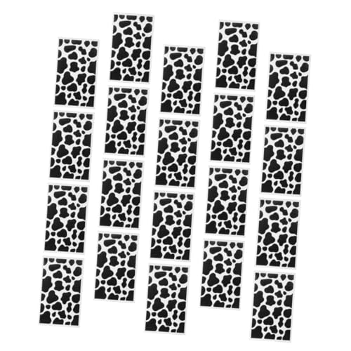 WOONEKY 20 Blatt Kuhmuster Aufkleber Langlebige DIY Dekorationssticker Wasserfeste Aufkleber für Laptop Koffer Trinkflaschen und Scrapbooking WOONEKY 20 Blatt Kuhmuster Aufkleber Langlebige DIY Dekorationssticker Wasserfeste Aufkleber für Laptop Koffer Trinkflaschen und Scrapbooking von WOONEKY