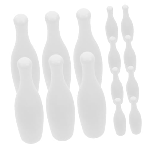 WOONEKY 20 Stück Bowlingkugel Spielzeug Desktop Zubehör Tischzubehör Mini Spielzeug Bowling Schreibtisch Spielzeug Ersatz Bowling Pin Bowling Partygeschenke Tisch Bowling Spiel von WOONEKY