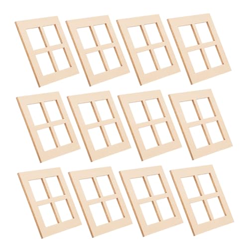 WOONEKY 20 Stück Maßstab Viergeteilte Fensterrahmen für Puppenhaus DIY Kleine Fensterdeko für Miniaturhaus und Bastelprojekte Leicht zu Platzieren und Vielseitig Einsetzbar WOONEKY 20 Stück Maßstab Viergeteilte Fensterrahmen für Puppenhaus DIY Kleine Fensterdeko für Miniaturhaus und Bastelprojekte Leicht zu Platzieren und Vielseitig Einsetzbar von WOONEKY