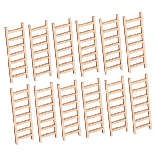WOONEKY 20 Stück Teiliges Miniatur Dekor aus Hochwertigem Holz Stabile Bonsai Leiter für DIY Mikro Garten Tischdekoration Vielseitige Miniatur Holztreppe für Landschaft und WOONEKY 20 Stück Teiliges Miniatur Dekor aus Hochwertigem Holz Stabile Bonsai Leiter für DIY Mikro Garten Tischdekoration Vielseitige Miniatur Holztreppe für Landschaft und von WOONEKY