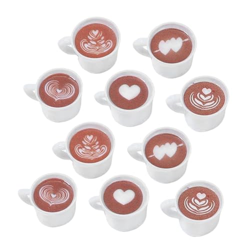 WOONEKY 20 Stück Teiliges Miniatur Resin Kaffeetassen mit Stilen Kleine Puppenhaus Dekoration Vielseitige DIY Schlüsselanhänger und Ohrring Zubehör Sichere Harz Charms für Küchen und WOONEKY 20 Stück Teiliges Miniatur Resin Kaffeetassen mit Stilen Kleine Puppenhaus Dekoration Vielseitige DIY Schlüsselanhänger und Ohrring Zubehör Sichere Harz Charms für Küchen und von WOONEKY