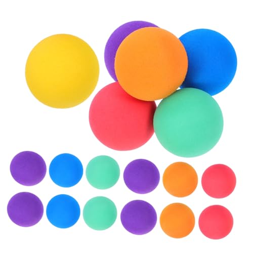 WOONEKY 24 Stück Teiliges Bunte Eva Schaumstoffbälle Stressbälle Mini Quetschbälle Ungiftig Elastisch für Greifkraftförderung und Indoor Outdoor Sensorikball für Junge Mädchen WOONEKY 24 Stück Teiliges Bunte Eva Schaumstoffbälle Stressbälle Mini Quetschbälle Ungiftig Elastisch für Greifkraftförderung und Indoor Outdoor Sensorikball für Junge Mädchen von WOONEKY