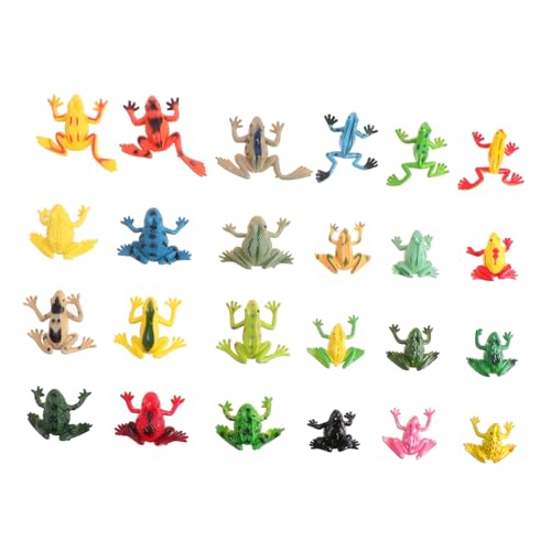 WOONEKY 24 Stück Teiliges Froschspielzeug Realistischem PVC Miniaturisierte Froschfiguren für Aquarium Gartendekoration Pädagogisch Geeignet für Poolpartys und Geschenkideen WOONEKY 24 Stück Teiliges Froschspielzeug Realistischem PVC Miniaturisierte Froschfiguren für Aquarium Gartendekoration Pädagogisch Geeignet für Poolpartys und Geschenkideen von WOONEKY
