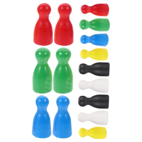WOONEKY 24 Stück Teiliges Kleine Holz Schachfiguren Bunte Spielfiguren für Brettspiele Kompakt Leicht Tragbar Vielseitig für Schach Brettspiel Zubehör und Lernspiele WOONEKY 24 Stück Teiliges Kleine Holz Schachfiguren Bunte Spielfiguren für Brettspiele Kompakt Leicht Tragbar Vielseitig für Schach Brettspiel Zubehör und Lernspiele von WOONEKY