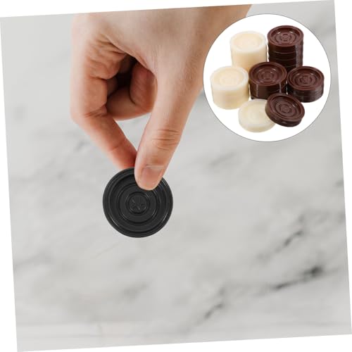 WOONEKY 24 Stück Teiliges Kunststoff Spielsteine Langlebige Abs Dame Figuren Brettspiel Zubehör Kompakt Tragbar Geeignet für Schach und Dame Spiele WOONEKY 24 Stück Teiliges Kunststoff Spielsteine Langlebige Abs Dame Figuren Brettspiel Zubehör Kompakt Tragbar Geeignet für Schach und Dame Spiele von WOONEKY