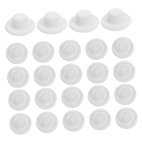 WOONEKY 24 Stück Teiliges Mini Filz Hochzeithut Stabile Leichte Miniatur für Bastelbedarf Puppenzubehör Party Weihnachtsdeko Elegante Retro-designs für Kreative Diy-projekte WOONEKY 24 Stück Teiliges Mini Filz Hochzeithut Stabile Leichte Miniatur für Bastelbedarf Puppenzubehör Party Weihnachtsdeko Elegante Retro-designs für Kreative Diy-projekte von WOONEKY