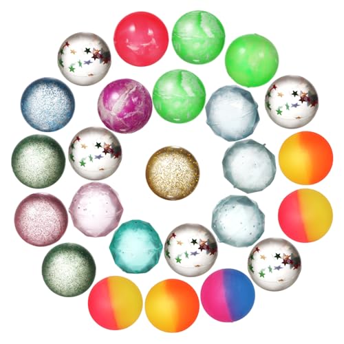 WOONEKY 25St Kinderspielzeugball Karnevalspreise Hüpfbälle für Kinder Bälle mit hoher Sprungkraft springball für kinder Bouncy Ball für Kinder Spielzeuge Spielzeugbälle Partybälle Gummi von WOONEKY