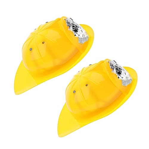 WOONEKY 2St Kinderschutzhelm verkleidung kinder party zubehör kinder Fahrradhelm Kinder Feuerwehrmütze kinder Jungs-Spielzeug Spielzeuge Kinder-Feuerschutzhut-Spielzeug bilden Feuerhut von WOONEKY