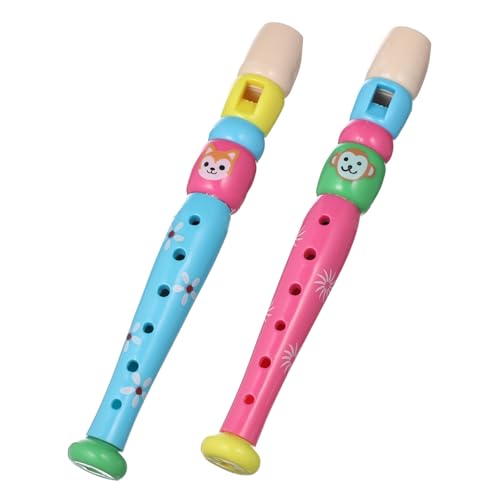 WOONEKY 2St Klarinette Blockflöte für Kinder Blockflöteninstrument Musical kinderinstrumente Kinder musikinstrumente Spielzeug pädagogisches Musikspielzeug Rekorder für Kinder Plastik von WOONEKY