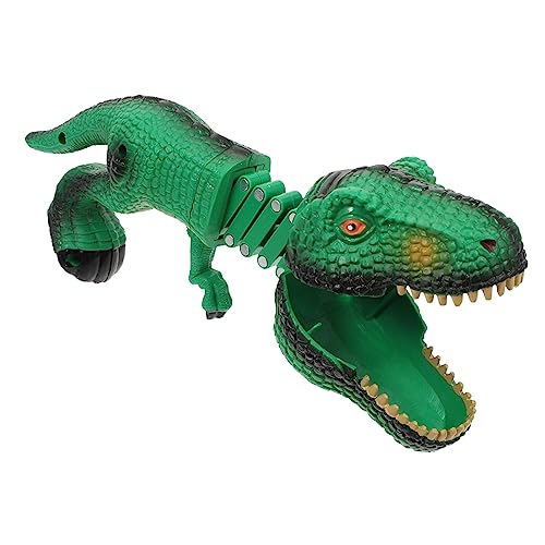 WOONEKY 2St Manipulator-Clip Hai-Badespielzeug Dino-Fingerpuppe Party Spielzeug für Kinder kinderspielzeug Toys Tischspielzeug Streichspielzeug aus Kunststoff für Kinder Plastik Green von WOONEKY