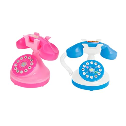 WOONEKY 2St Mini-Telefonspielzeug Mini Telefon Interaktives Telefon -Spielzeugtelefon Kleinkind-Telefonspielzeug Telefon -Telefone Plastik von WOONEKY