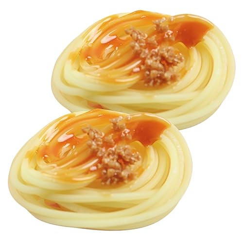 WOONEKY 2 Stücke Künstliche Spaghetti aus Simulierter Fleischpaste für Küchen Dekoration Realistische Faux Nudeln als Requisite für Kinder und Erwachsene für Spielzeug und Ausstellungen WOONEKY 2 Stücke Künstliche Spaghetti aus Simulierter Fleischpaste für Küchen Dekoration Realistische Faux Nudeln als Requisite für Kinder und Erwachsene für Spielzeug und Ausstellungen von WOONEKY