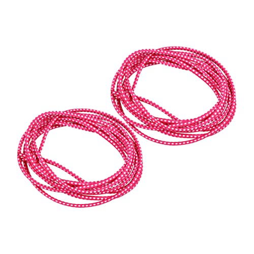 WOONEKY 2st Gummiband Sportspielzeug Springseil Zum Trainieren Fitness Elastisches Seil Springseilspielzeug Für Kleinkinder Outdoor-Spielzeug Für Mädchen Seilspringen Spiel Polyester Rosa von WOONEKY