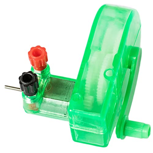 WOONEKY 2st Handgenerator Kurbelgenerator Power-kit-Ausbildung Wissenschaftliche Experimente Für Kinder Generator Tragbar Kinderspielzeug Autospielzeug Notstromgenerator Green Plastik von WOONEKY