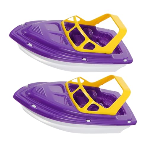 WOONEKY 2st Spielzeug Badewanne Boot Badeboote Für Kleinkinder 1-3 Boot Für Badewanne Kleines Kinderboot Boote Für Badewanne Violett Plastik von WOONEKY