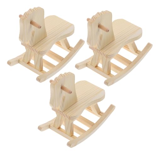 WOONEKY 3 Sets DIY Spielzeug Aus Holz Pferd 3D Puzzles Für Kinder Puzzles Zum Zusammenbauen Von Spielzeug Für Kinder Aus Holz Zum Zusammenbauen Von Spielzeug Montagemodell von WOONEKY