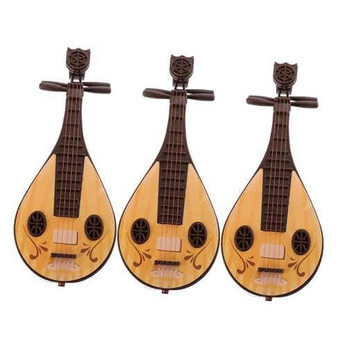 WOONEKY 3 Stück Kleiner Pipa Musikinstrumente Chinesisches Puppenhaus Zubehör Realistische Miniatur Dekoration Für Spielhaus Und Miniatur Szenen Detailreiche Verarbeitung WOONEKY 3 Stück Kleiner Pipa Musikinstrumente Chinesisches Puppenhaus Zubehör Realistische Miniatur Dekoration Für Spielhaus Und Miniatur Szenen Detailreiche Verarbeitung von WOONEKY