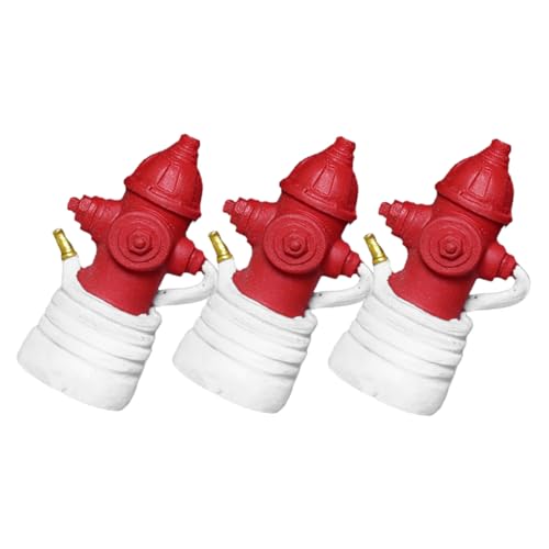 WOONEKY 3 Stück Realistische Feuerwehrhydrant Figurine Resin Modell Miniatur Sandtisch Dekoration Langlebiges Landschaftsornament für DIY Sandspielzeug Pflegeleicht und Authentisch WOONEKY 3 Stück Realistische Feuerwehrhydrant Figurine Resin Modell Miniatur Sandtisch Dekoration Langlebiges Landschaftsornament für DIY Sandspielzeug Pflegeleicht und Authentisch von WOONEKY