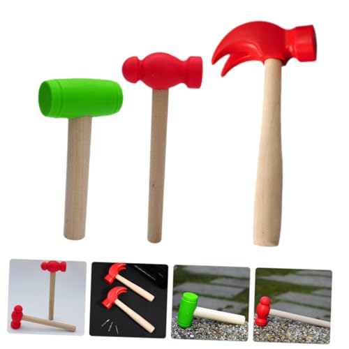WOONEKY 3 Stück Teiliges Holzhammer Holz Sicher und Langlebig Fördert Greiffähigkeit und Motorik Geeignet für Kleinkinder und Pädagogisches WOONEKY 3 Stück Teiliges Holzhammer Holz Sicher und Langlebig Fördert Greiffähigkeit und Motorik Geeignet für Kleinkinder und Pädagogisches von WOONEKY