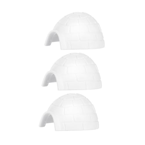 WOONEKY 3 Stück Teiliges Miniatur Winterhaus Modellset Realistische Spielfiguren für Kreative Lernspielzeuge Dekorative Figuren für Puppenhaus Landschaftsdeko WOONEKY 3 Stück Teiliges Miniatur Winterhaus Modellset Realistische Spielfiguren für Kreative Lernspielzeuge Dekorative Figuren für Puppenhaus Landschaftsdeko von WOONEKY