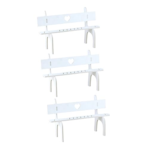 WOONEKY 3 Stück Teiliges Weiße Puppen Stühle aus Kleine Dekorative Sitzmöbel für Langbeinige Puppen Glatte Oberfläche als Miniatur Dekoration für Puppenhäuser und Schreibtisch WOONEKY 3 Stück Teiliges Weiße Puppen Stühle aus Kleine Dekorative Sitzmöbel für Langbeinige Puppen Glatte Oberfläche als Miniatur Dekoration für Puppenhäuser und Schreibtisch von WOONEKY