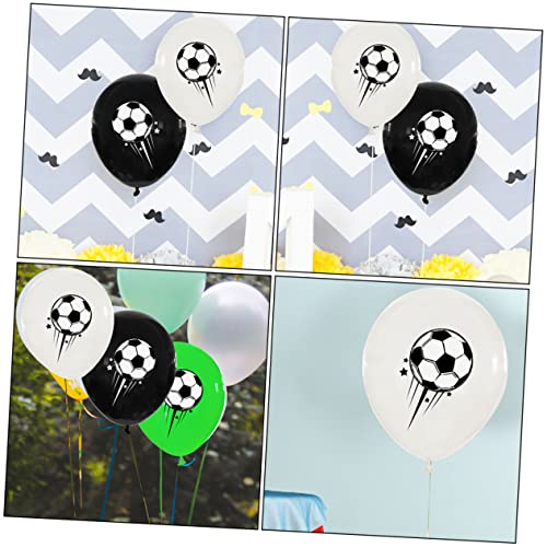 WOONEKY Fußball Druckballons Latexballons Für Kindergeburtstagsfeiern Fußball Motto Dekoration Und von WOONEKY