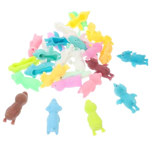 WOONEKY 30 Stück Teiliges Dehnbarer Finger Spielzeuge aus TPR Tierische Schleuder Toys für Einfach zu Bedienen und Stresslösend Bunte Motive als Partygeschenk oder Messepreis WOONEKY 30 Stück Teiliges Dehnbarer Finger Spielzeuge aus TPR Tierische Schleuder Toys für Einfach zu Bedienen und Stresslösend Bunte Motive als Partygeschenk oder Messepreis von WOONEKY