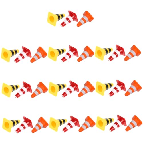 WOONEKY 30 Stück Teiliges Verkehrszeichen mit Miniatur Leitkegeln und Straßensperren Pädagogisches Verkehrserziehungsspielzeug für Verkehrsverständnis und Symbolerkennung WOONEKY 30 Stück Teiliges Verkehrszeichen mit Miniatur Leitkegeln und Straßensperren Pädagogisches Verkehrserziehungsspielzeug für Verkehrsverständnis und Symbolerkennung von WOONEKY