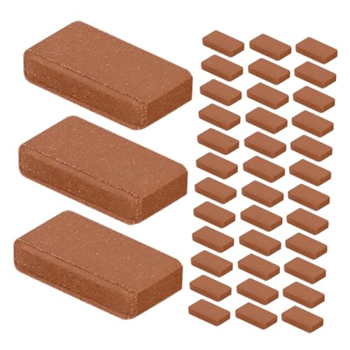 WOONEKY 300 Stück Maßstab Rote Tonziegel für Puppenhaus Garten Modellbau Realistische Miniatur Bausteine für DIY Handwerk und Detailreiche Miniaturhäuser WOONEKY 300 Stück Maßstab Rote Tonziegel für Puppenhaus Garten Modellbau Realistische Miniatur Bausteine für DIY Handwerk und Detailreiche Miniaturhäuser von WOONEKY