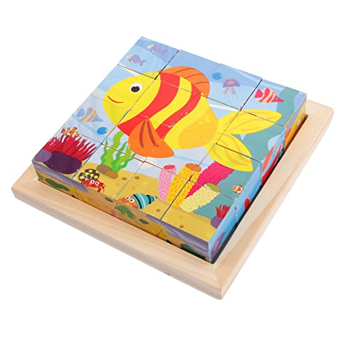 WOONEKY 3D Puzzle Für 16 Teiliges Set Mit Maritimen Motiven Pädagogisches Formenspielzeug Für 3 6 Jahre Alte Lustiges Und Lehrreiches Holzspielzeug Für Frühe Entwicklung von WOONEKY