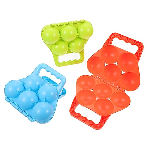 WOONEKY 3St Schneeball-Clip schneeballzange winterspielzeuge schneekugel Set Schneeballform Schneespiele Kinder Winterballmacher Werkzeug zur Schneebekämpfung Schneebälle Clip Plastik von WOONEKY