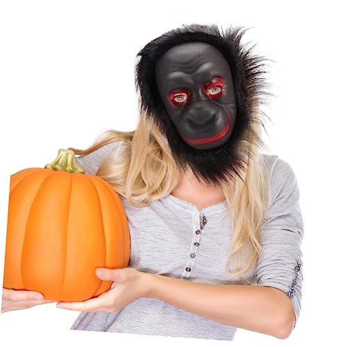 WOONEKY 3St tierische Maske Geistermaske Kinderkostüm Kopfschmuck für den Abschlussball lustige masken halloween costume de halloween kleidung Maskenfest Maske Schimpanse Black von WOONEKY