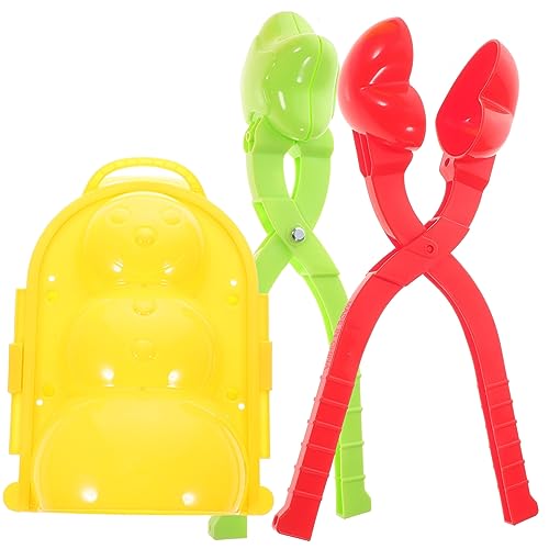 WOONEKY 3st Spielzeugclip Schneeballclip Schneemann Machen Outdoor-Spielzeug Für Kinder Schneeballschaufel Kinderspielzeug Im Freien Schneeballclips Für Kinder Schneeball-Maker-Clips Abs von WOONEKY