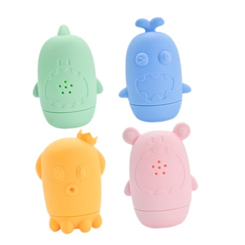 WOONEKY Silicone Badewannenspielzeug Badewannenspielzeug Für Kleinkinder Lustige Spritzende Tierfiguren Für Das Von Babys Und Kleinkindern Ideales Wasserspielzeug Für Die Badewanne Und Den von WOONEKY